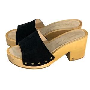 Veronica Beard Women's Black Hannalee Platform Sandals Shoes Size US 9.5